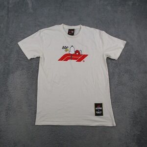 F1 Las Vegas Grand Prix x Peanuts Snoopy White T-Shirt Mens Large Formula 1